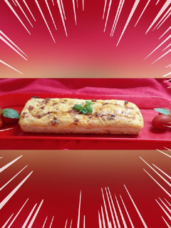 Una foto de Budín navideño salado