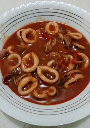 Foto resep Cumi saus padang