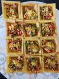 Canapes with sprouted Moong