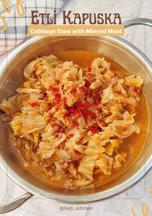 Foto resep Kiymalı Kapuska (Cabbage Stew with Minced Meat)