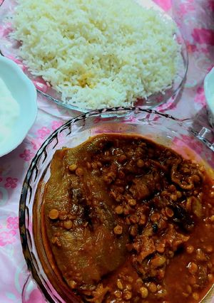عکسی از دستور خورشت قیمه بادمجان