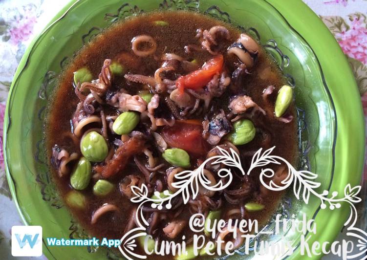 Cumi pete tumis kecap