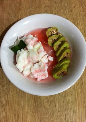 Foto resep Es pisang ijo