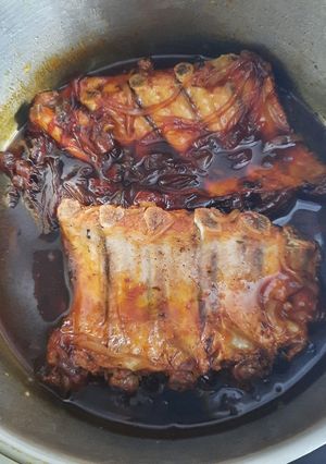 Una foto de Costillar de Cerdo a la Barbacoa Exprés