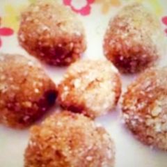 A picture of Sugarfree Rava Coconut Laddoo.