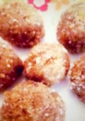 A picture of Sugarfree Rava Coconut Laddoo.