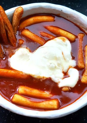 Foto resep Resep Sinjeon Tteokbokki. Saingannya Yeobki tteokbokki pedas sama2 gampang