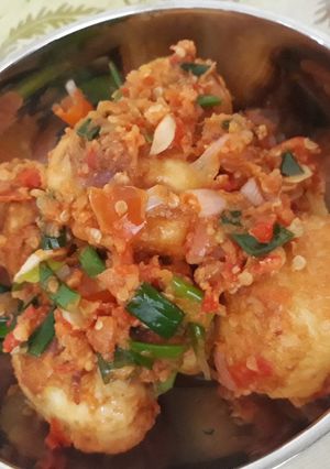 Foto resep Telur balado ala kiara kitchen