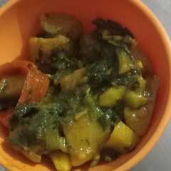 आलू पालक की सब्जी (Aloo palak ki sabzi recipe in Hindi) রেসিপির প্রধান ছবি