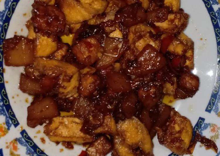 Resep Tahu + kentang &amp; tempe kecap yang Lezat Sekali