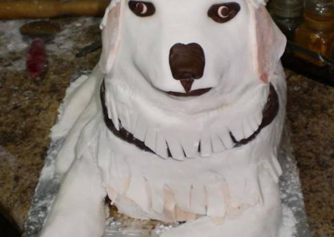 κύρια φωτογραφία συνταγής Τρισδιάστατη τούρτα σκύλος