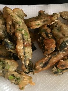 Hình của món Rong biển chiên giòn.