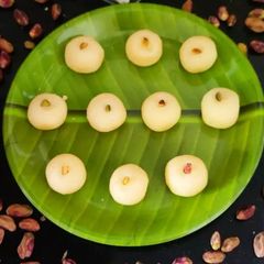 A picture of Paneer pista peda.