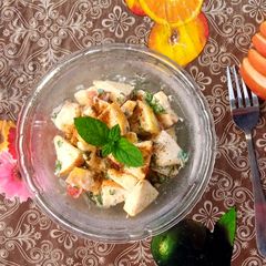 Super easy Apple Chaat A picture of Super easy Apple Chaat.