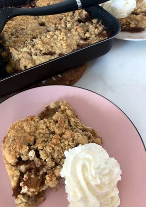 Apple crumble - Almás morzsasüti recept fotója