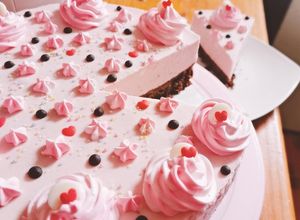 Una foto de Mousse de fresas 🍓🍰