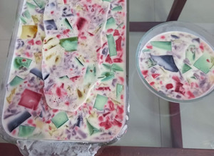 Una foto de Arcoíris de gelatina