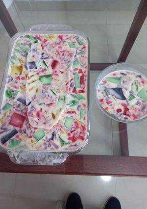 Una foto de Arcoíris de gelatina