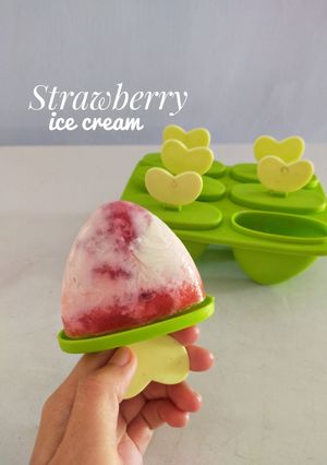 Foto resep Strawberry ice cream