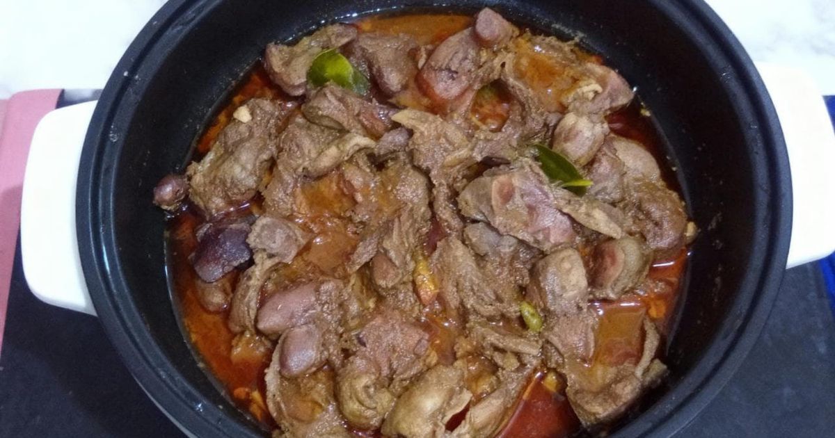 Rendang opor ati ampela