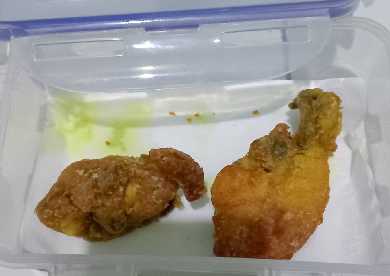 8. Ayam Goreng Kering & Juicy ala Anak Kos Cukup 1 Bahan + air