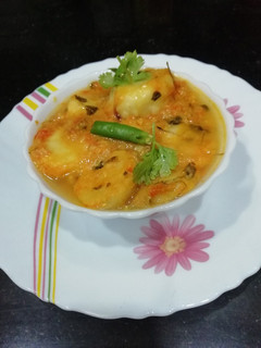 A picture of Arbi Masala Curry.