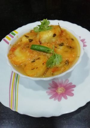 A picture of Arbi Masala Curry.