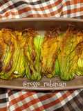 Baked Zucchini Flowers with Buffalo Ricotta