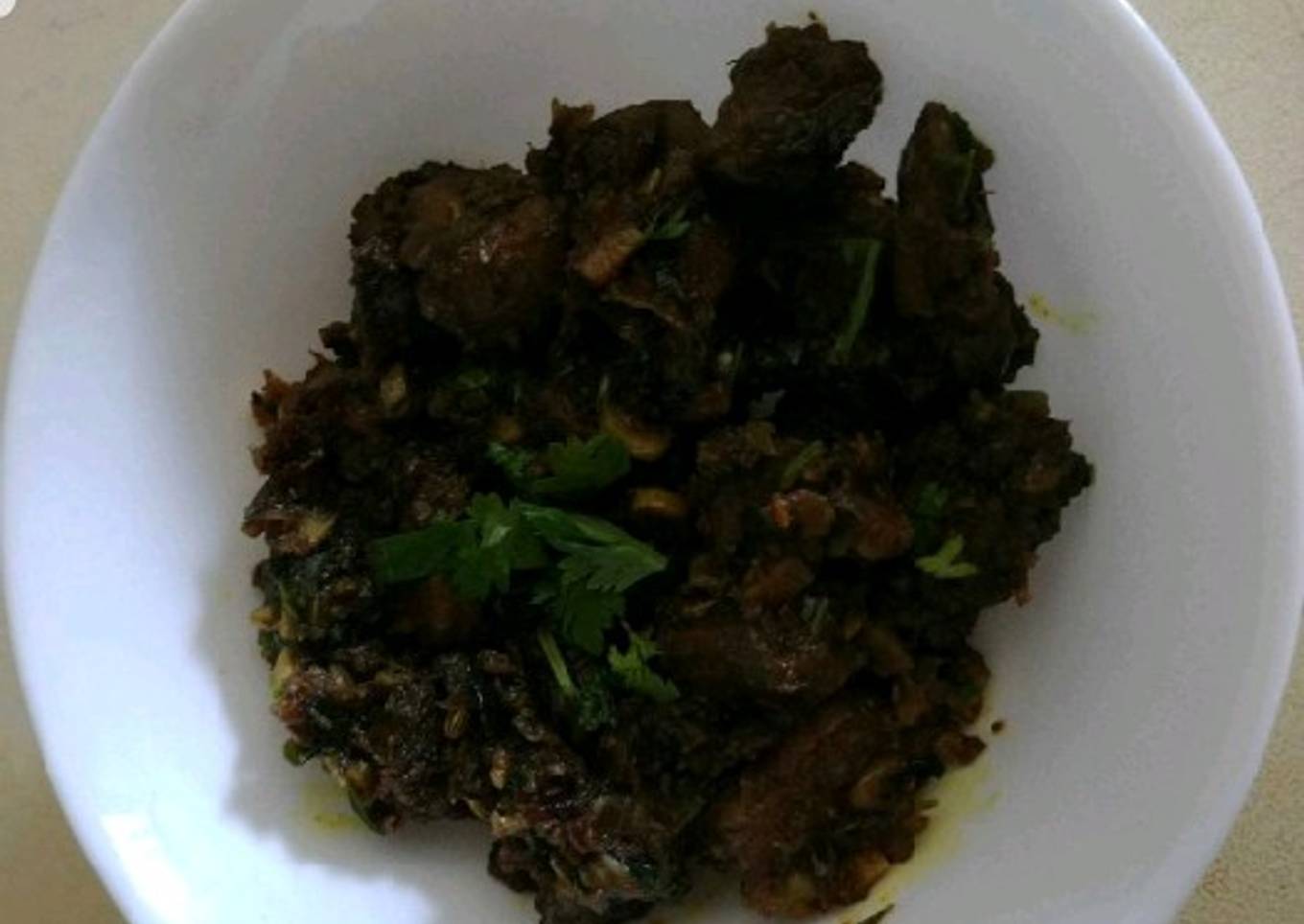 Goat liver fry