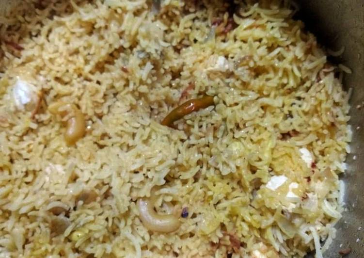 Recipe of Delicious Kaju paneer pulao