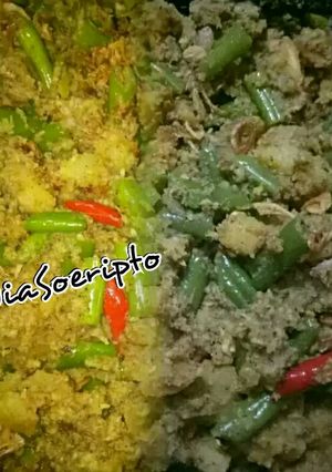 Foto resep Buncis Kentang Serundeng Kelapa