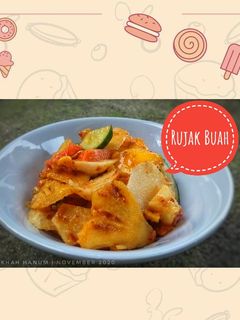 Foto resep Rujak Buah 🍍🍎