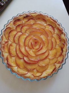 صورة لوصفة تارت التفاح بكريم باتسيير