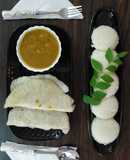 South Indian Platter: Sambar Dosa Idli