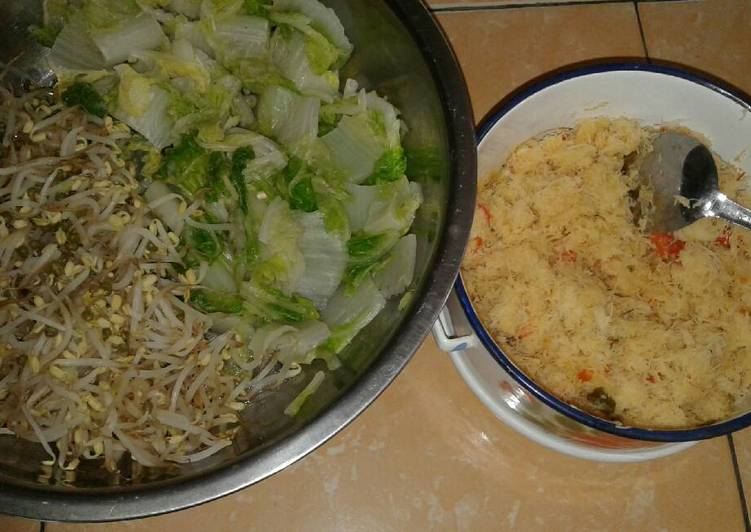 Resep Urap sayur (krawu kulup) | Langkah Membuat Urap sayur (krawu kulup) Yang Bikin Ngiler