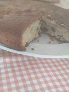 Una foto de Bizcocho pasas y manzana