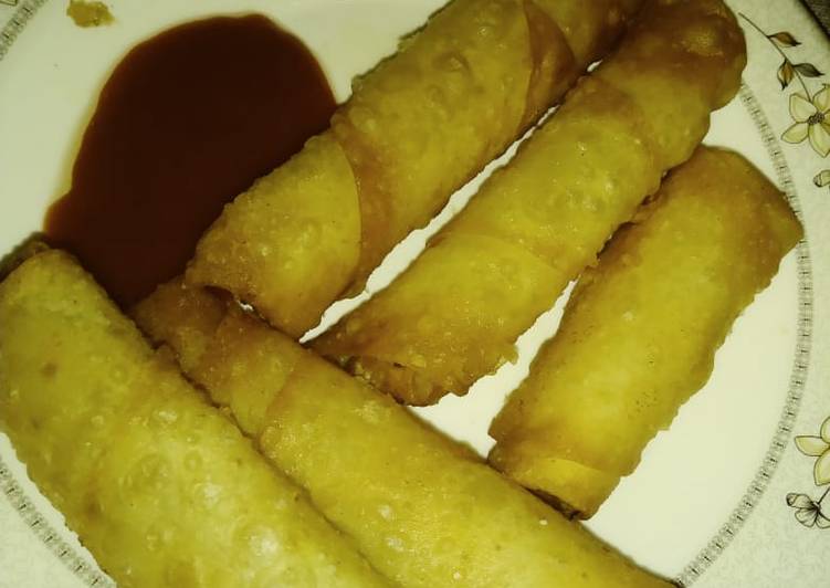 Easiest Way to Prepare Quick Cheese spring rolls