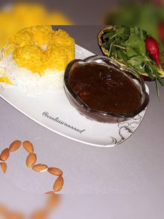 عکسی از دستور فسنجان بادام