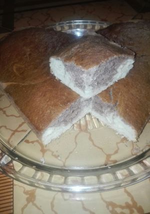 عکسی از دستور کیک دورنگ