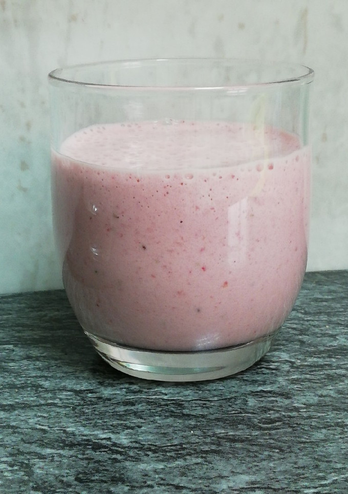 Una foto de Batido de fresa