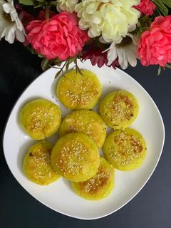 Hình của món 🍠Khoai lang nhân phô-mai áp chảo🧀.