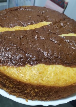 Una foto de Torta marmolada sencilla