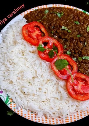 झटपट काली दाल चावल (jhatpat kali dal chawal recipe in Hindi) रेसिपी मुख्य फोटो
