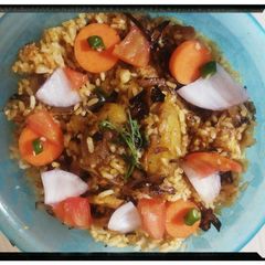 A picture of South Indian Dum Biryani.