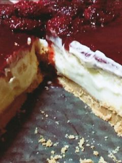 صورة لوصفة تشيز كيك 🍓🍓✨