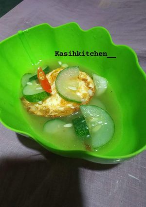 Foto resep Sayur timun telor kuah