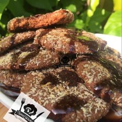 A picture of Flourless Choco coconut cookies 🍪.