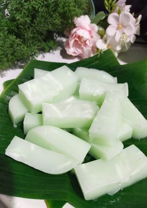 Foto resep Puding kelapa nutrijel melon