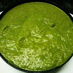 A picture of #Ramadan.. raw mango ki green chutney.
