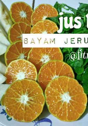 Foto resep Jus sehat/jus diet : pear, bayam, jeruk peras